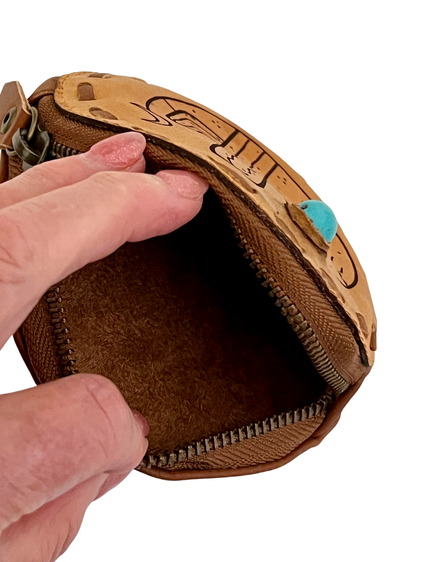 Cactus Coin Purse - inside - Charzek