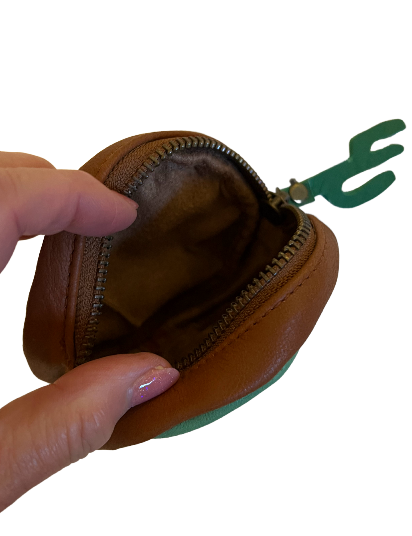 Inside cactus coin purse
