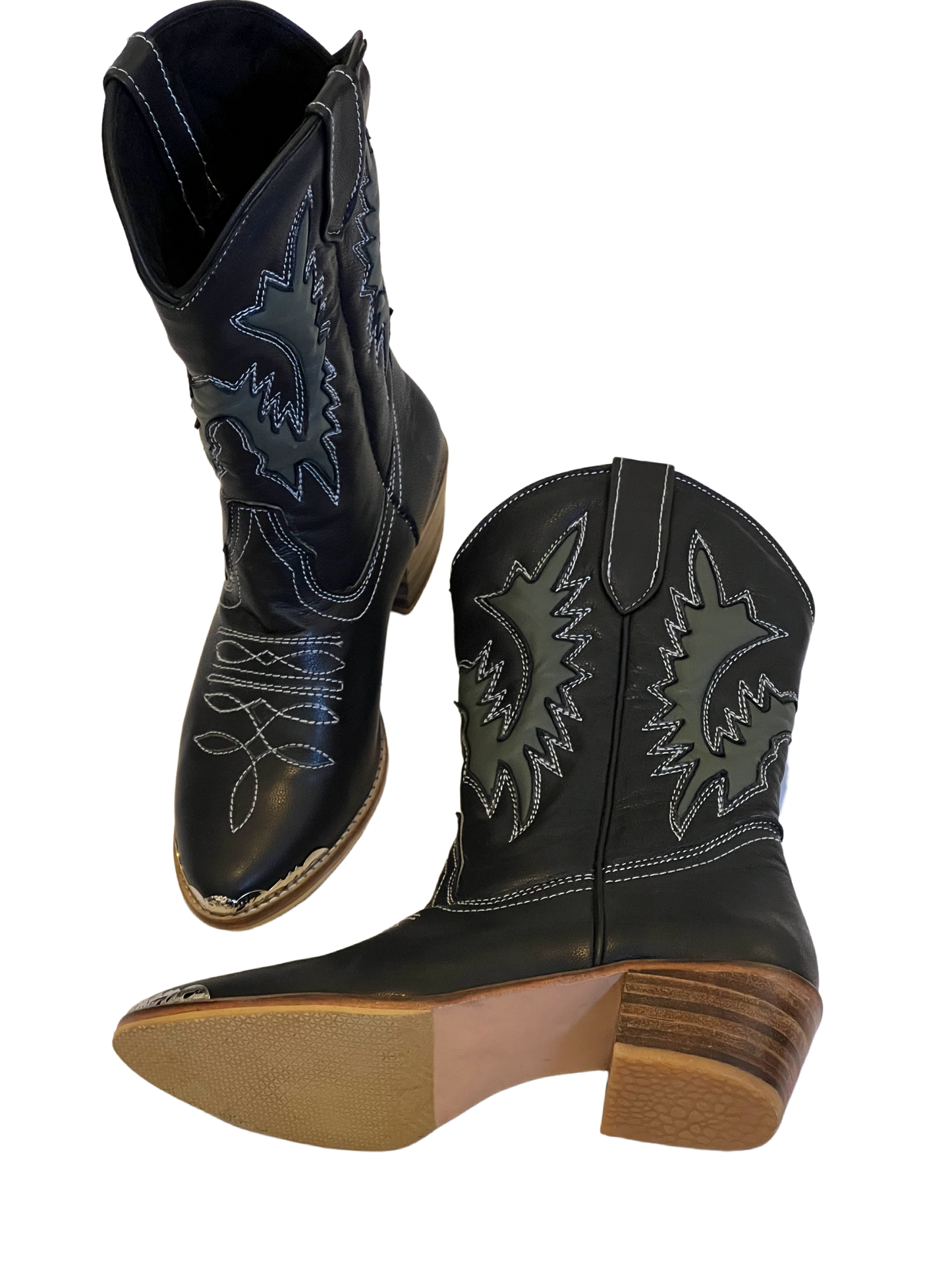 Full leather cowboy boots