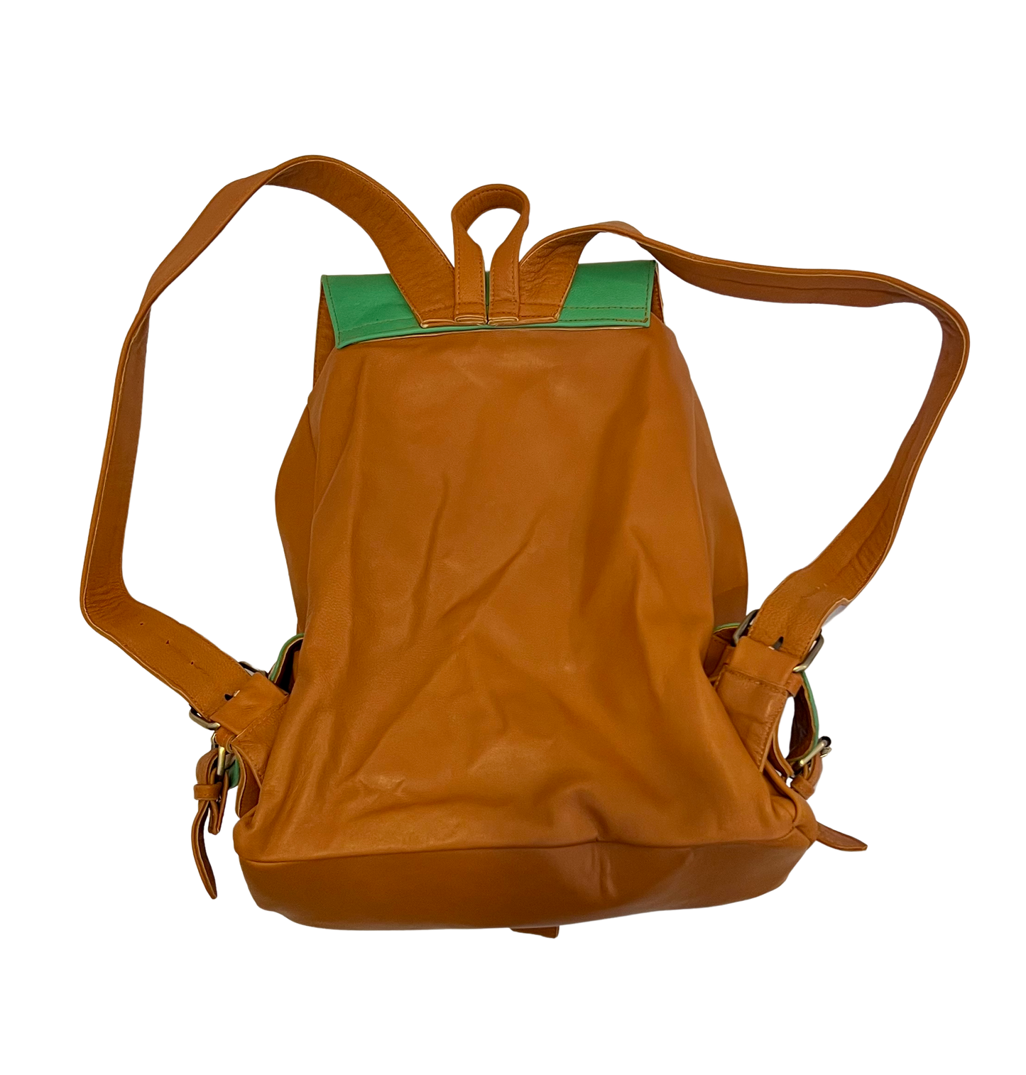 handmade artisan leather backpack