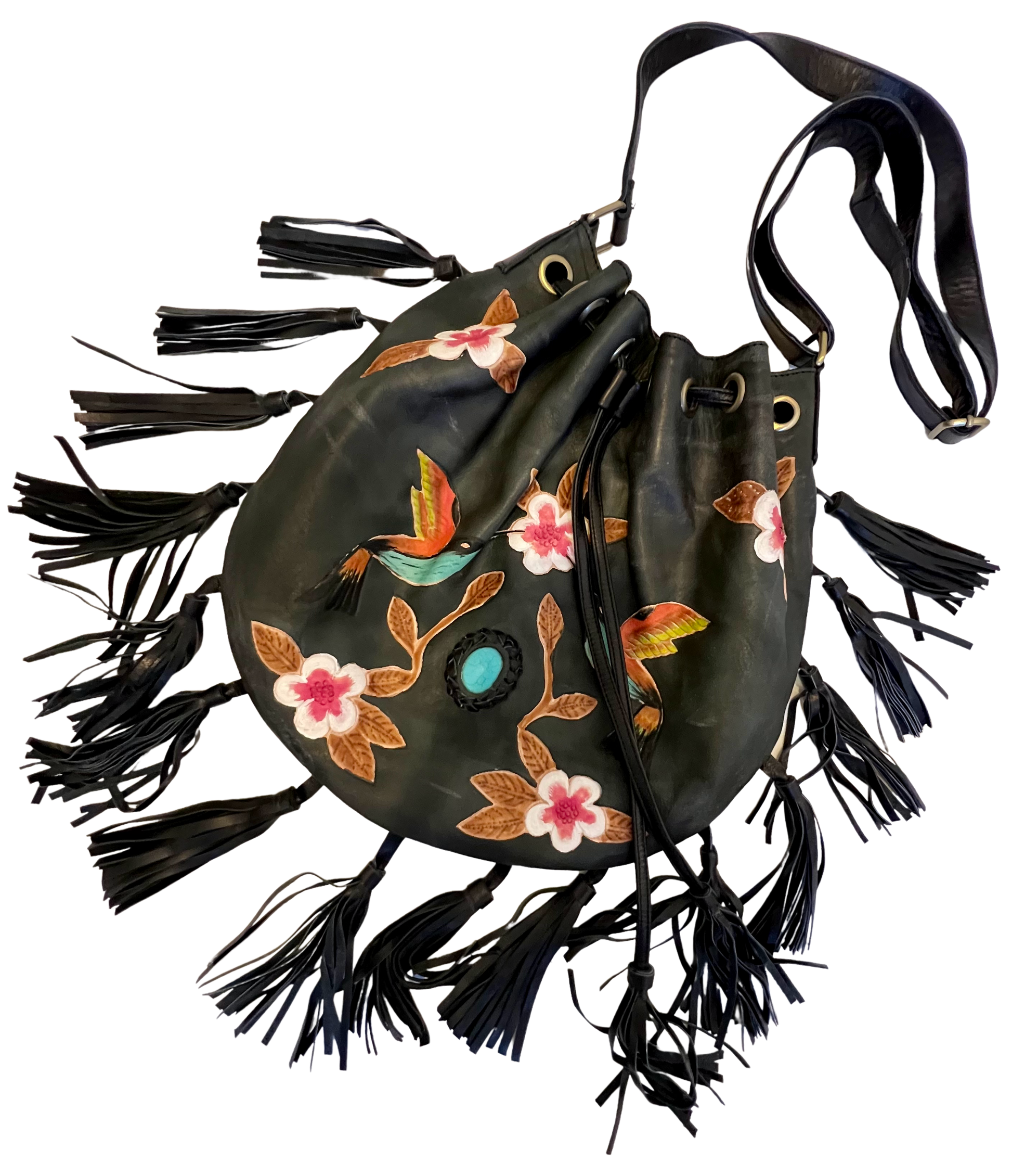 Charzek - Boho Bag - Leather - Black